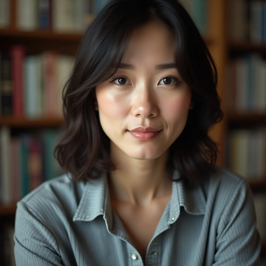 法律書類作成を行う女性専門家の写真